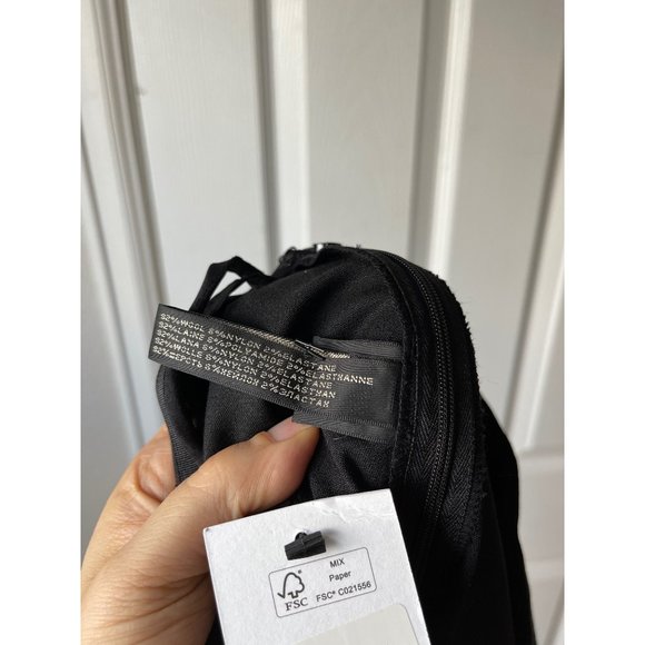 Ralph Lauren Black Label Wool Wide Leg Dress Pants Womens Size 12 Black Stretch - Picture 8 of 11